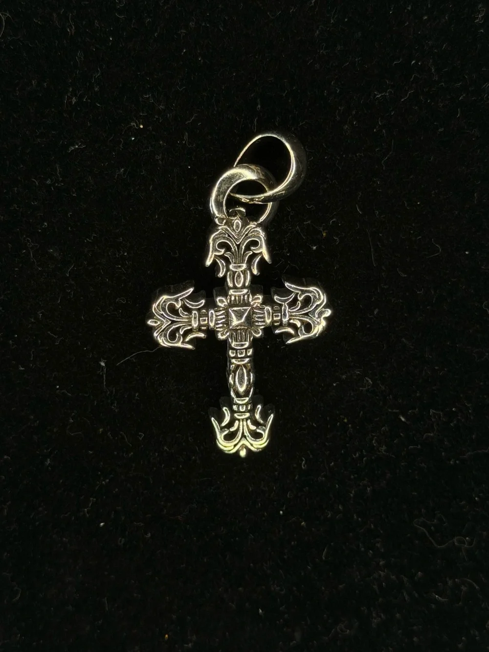 Chrome Hearts Floral Filigree Classic Cross Unisex Pendant